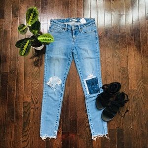 Levi’s patchwork jeans